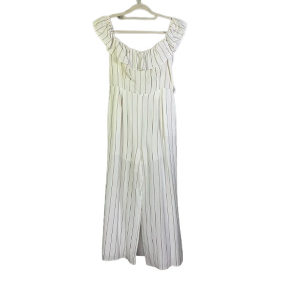 ASTR THE LABEL White Stripe Keeley Jumpsuit - Picture 2 of 15